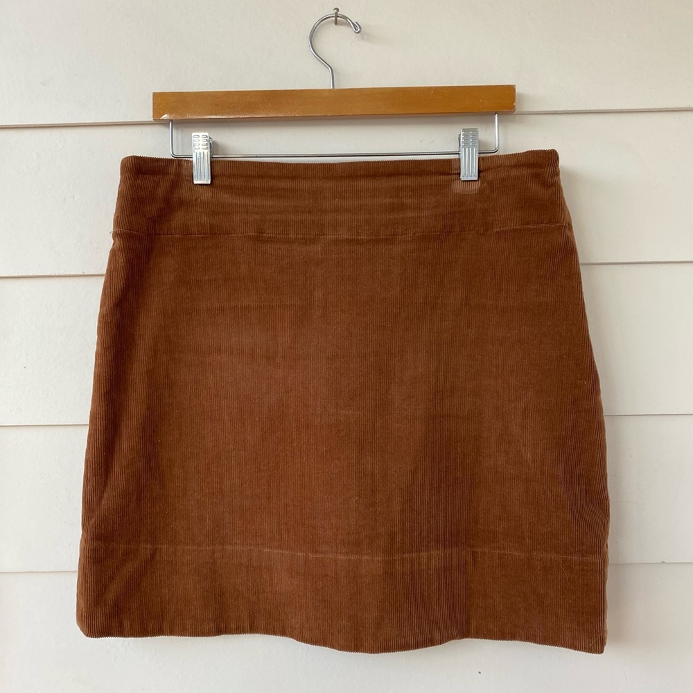 CASTAWAY • Castaway Nantucket Island Ali Skirt in Brown Corduroy size 10